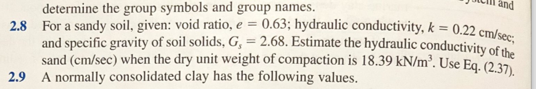 determine the group symbols and group names. 2 .