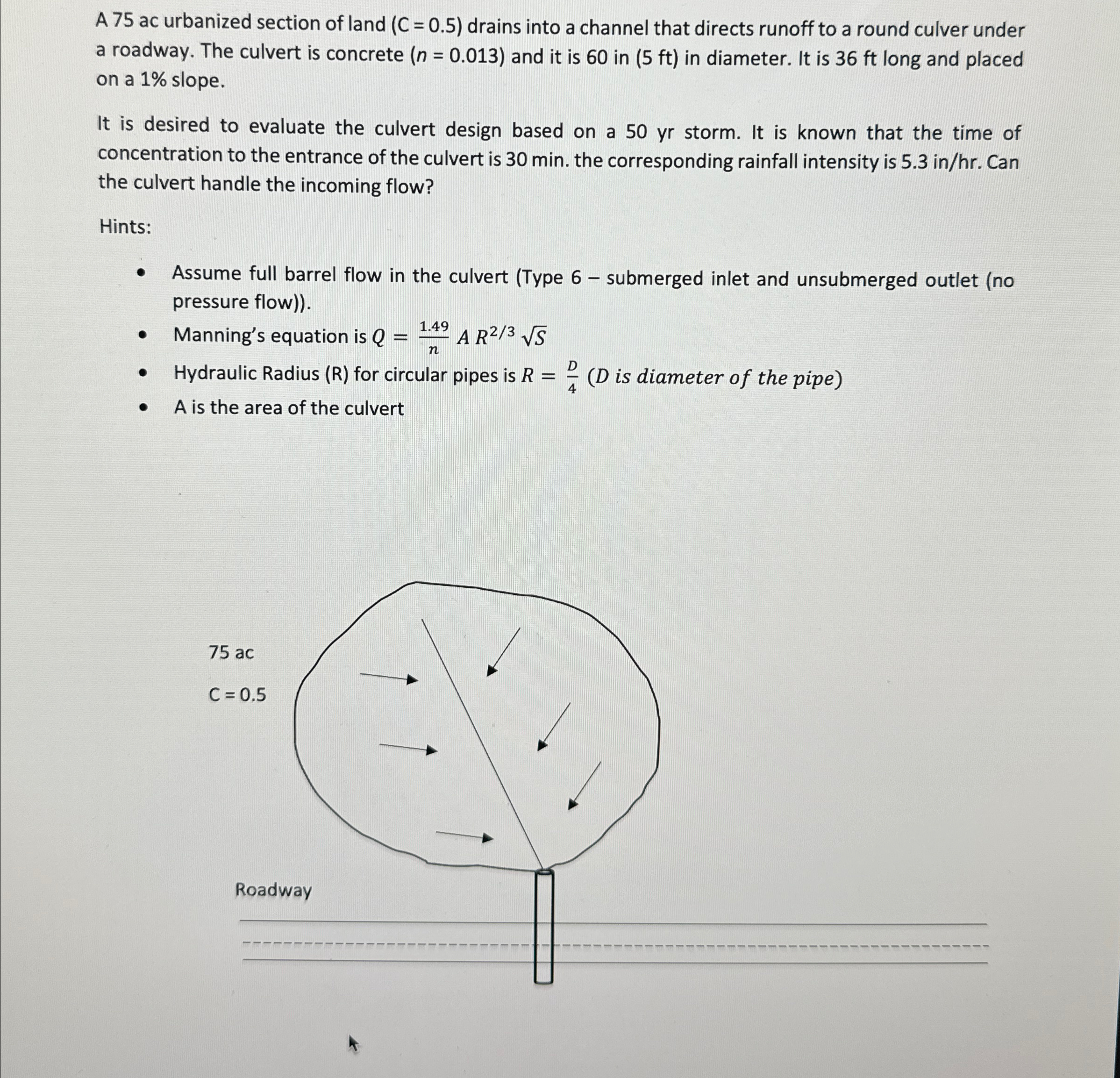 A 7 5 ac urbanized section of land