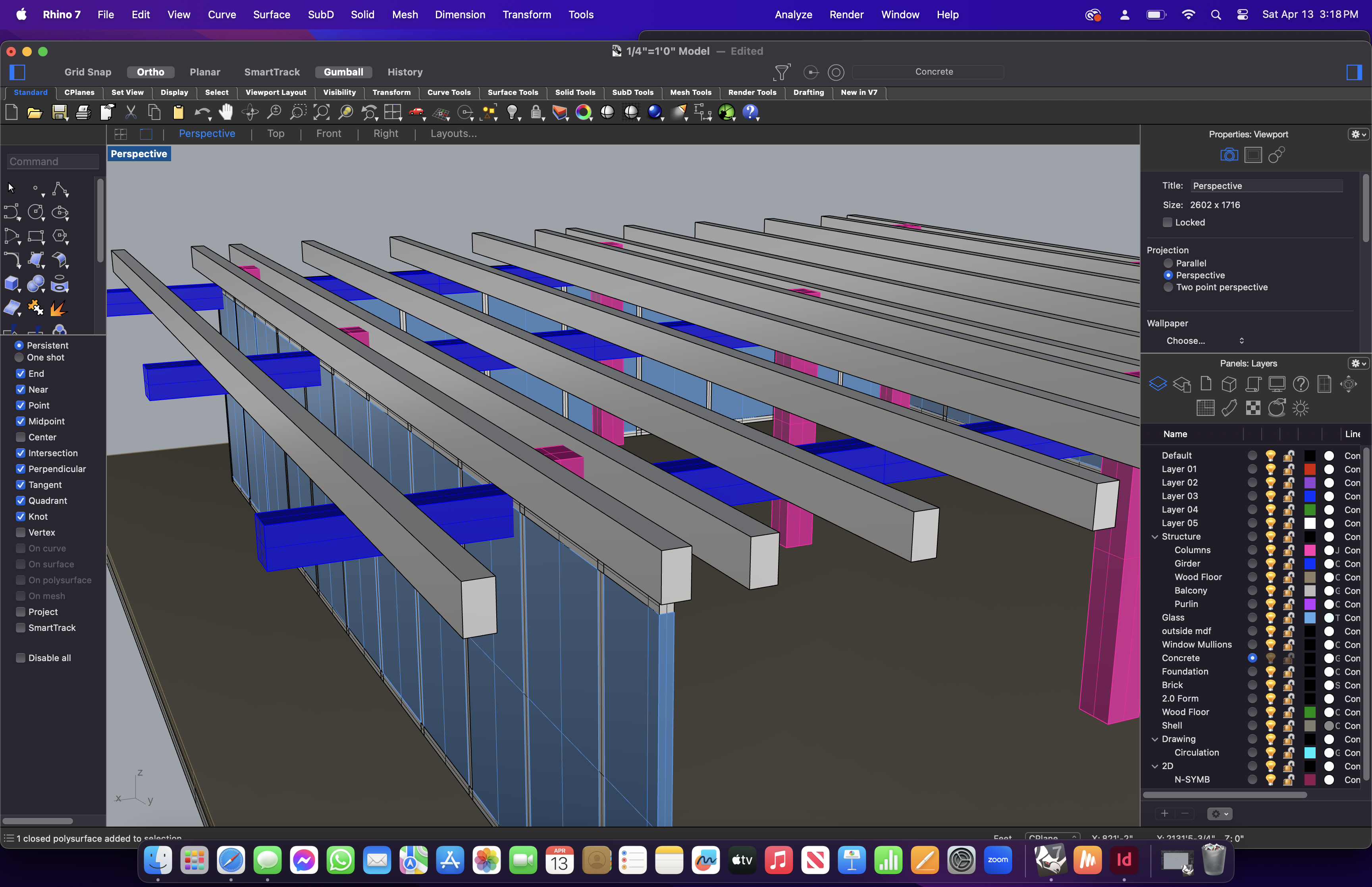 I ' m working with a post and beam mass timber