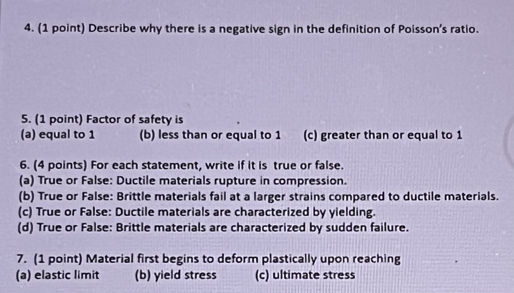 ( 1 point ) Describe why there is a negative sign