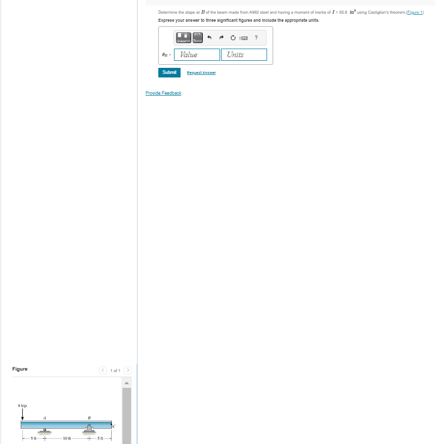 Determine the slape at B of the bearn made from A