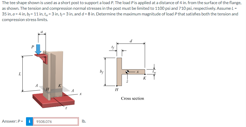 The tee shape shown is used as a short post to