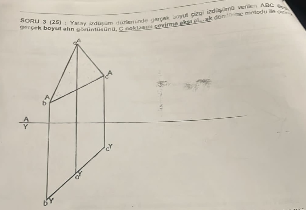 yatay izd m d zleminde ger ek boyut izgi izd m