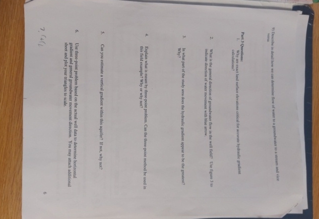 Describe in decail how we can determine flow of