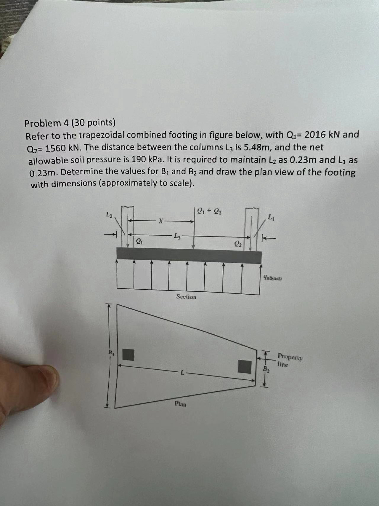 Problem 4 ( 3 0 points ) Refer to the trapezoidal