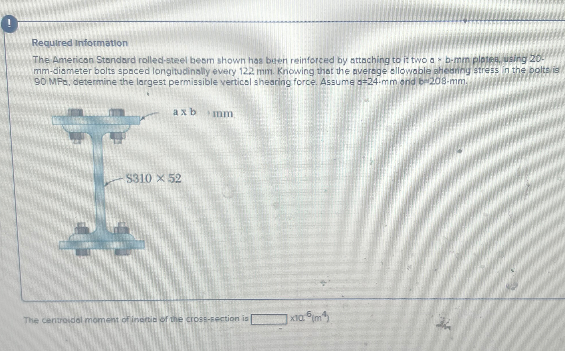 ! Required information The American Standard