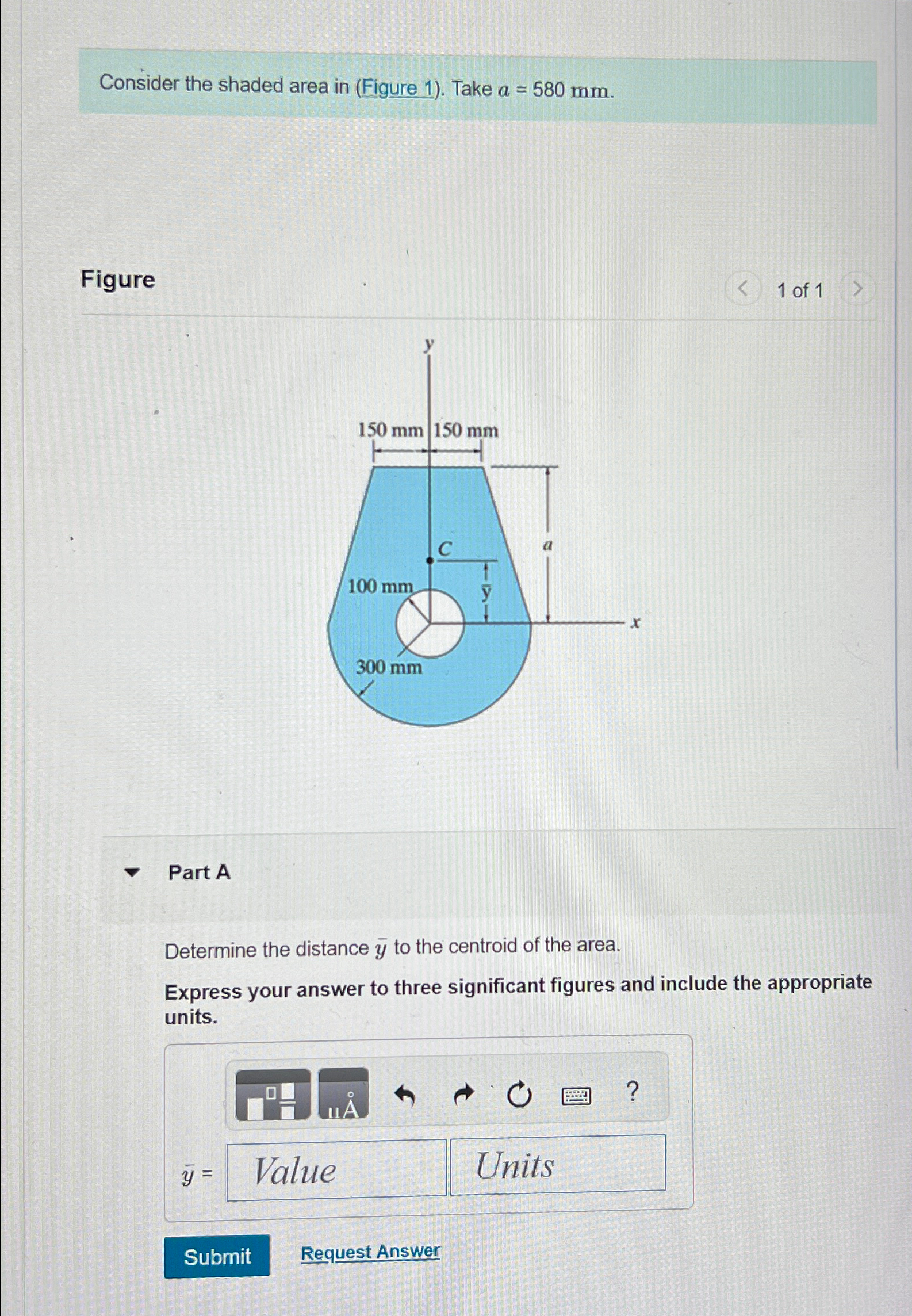 Consider the shaded area in ( Figure 1 ) . Take a