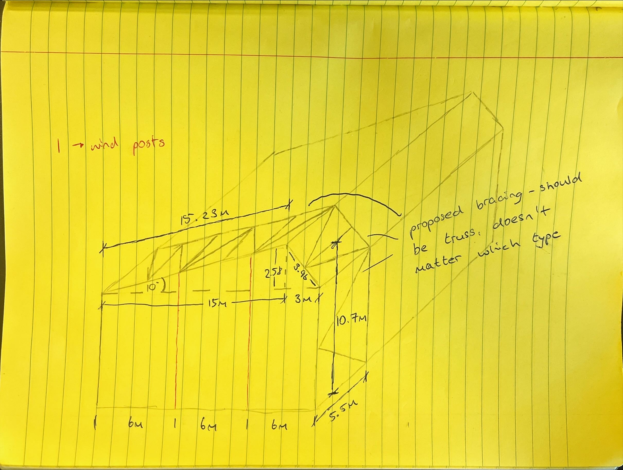 Design bracing to resist the wind load. This