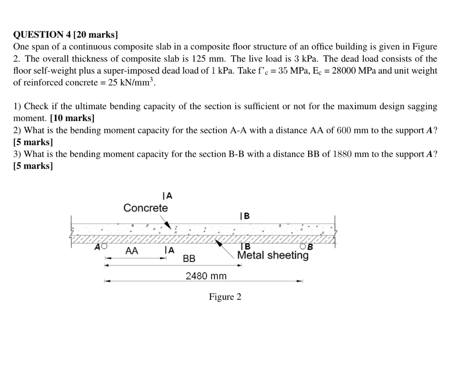 QUESTION marks ] One span of a continuous