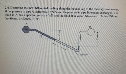 2 . 4 . Determine the new differential reading