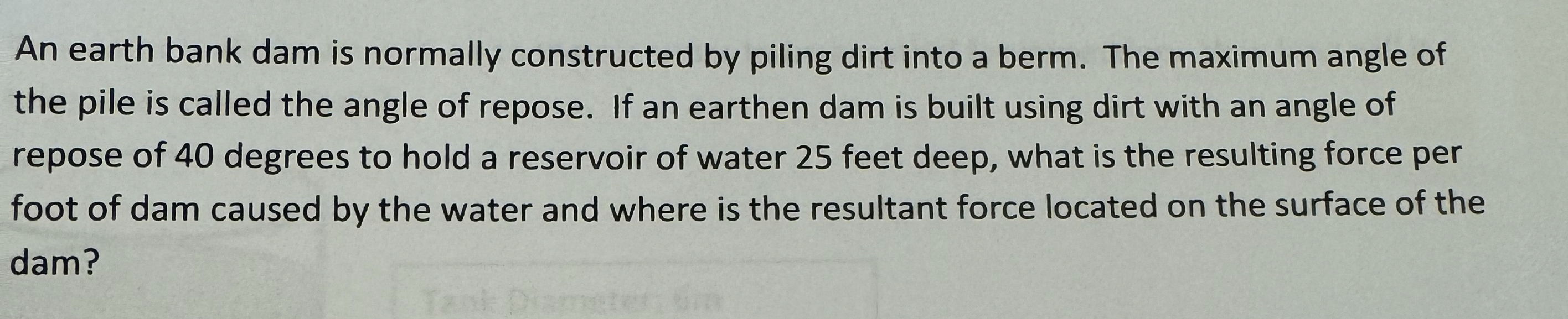 An earth bank dam is normally constructed by