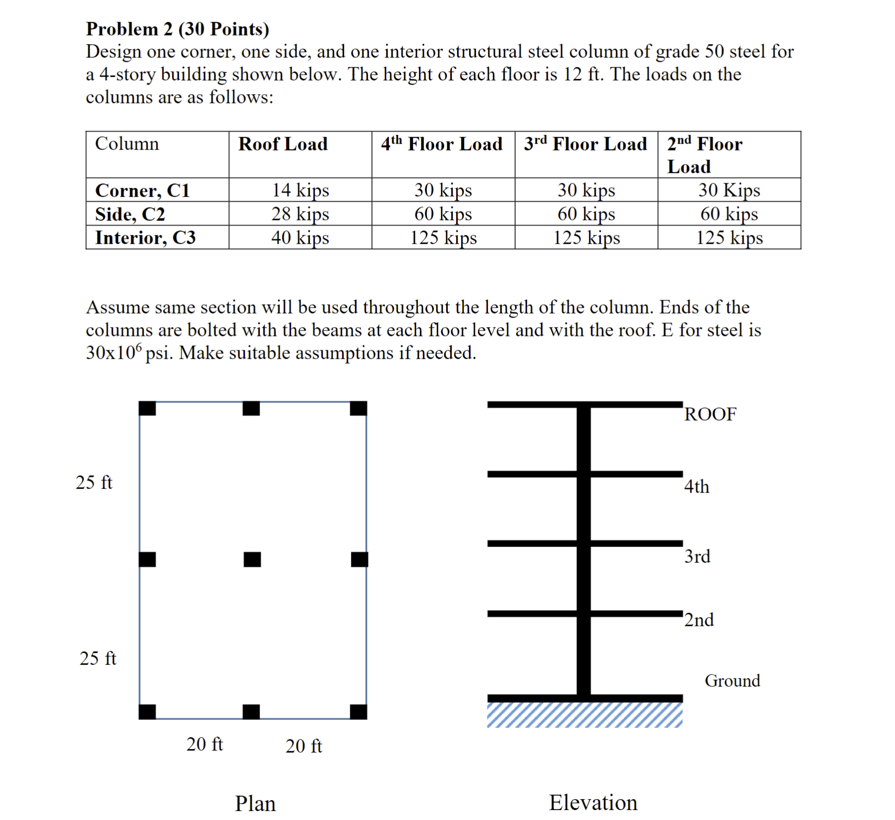 Problem 2 ( 3 0 Points ) Design one corner, one