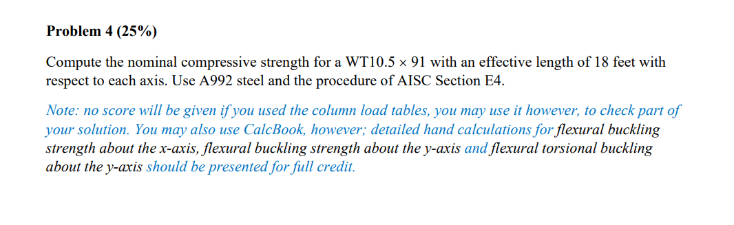Problem 4 ( 2 5 % ) Compute the nominal