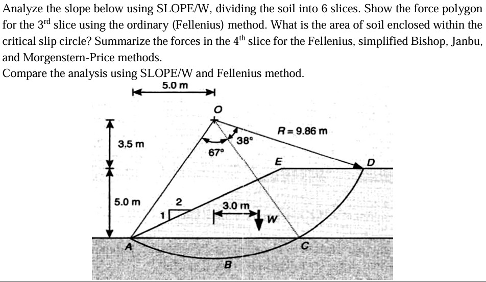 1 . For the case of slope above from Week 1 2