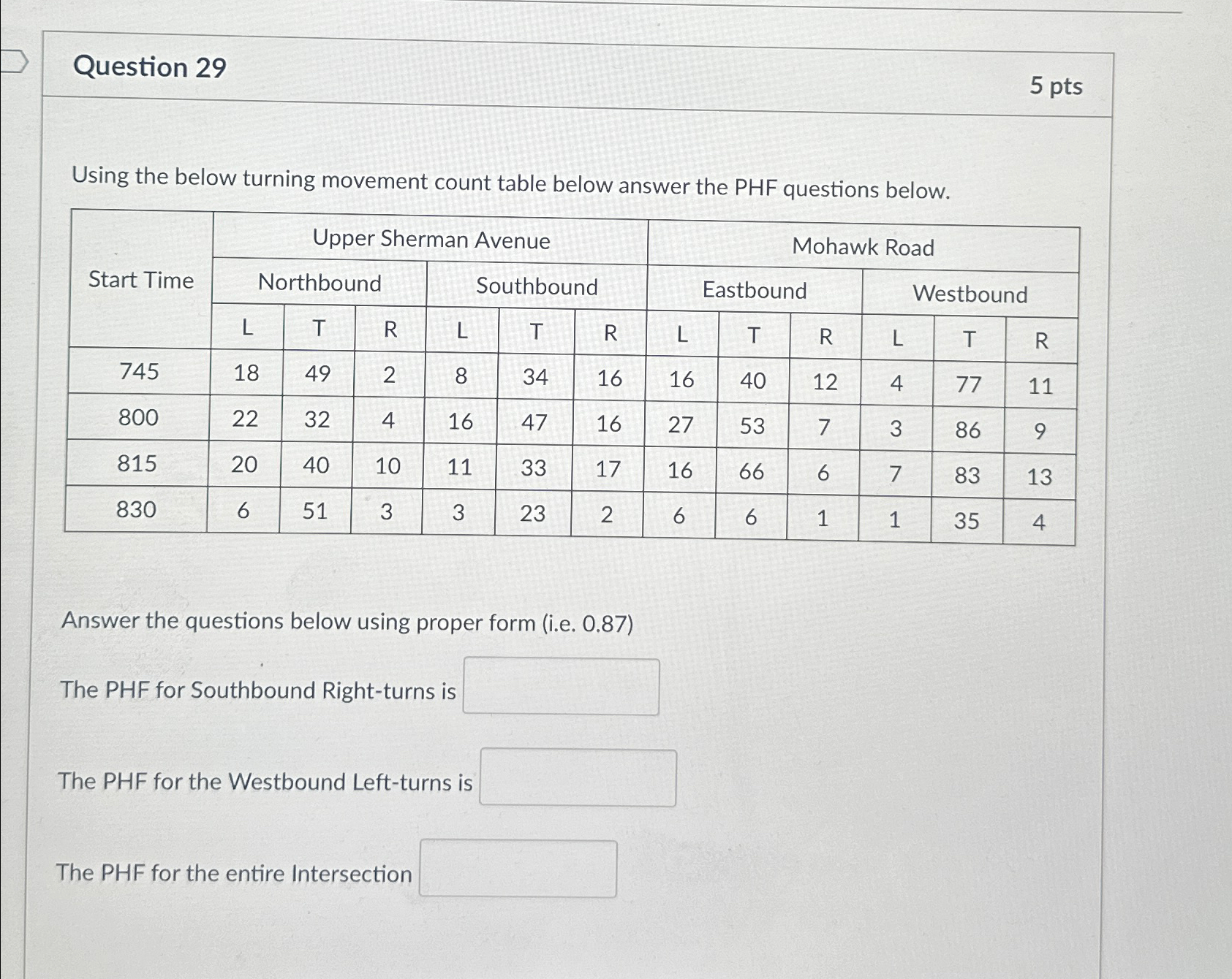 Question 2 9 5 p t s Using the below turning