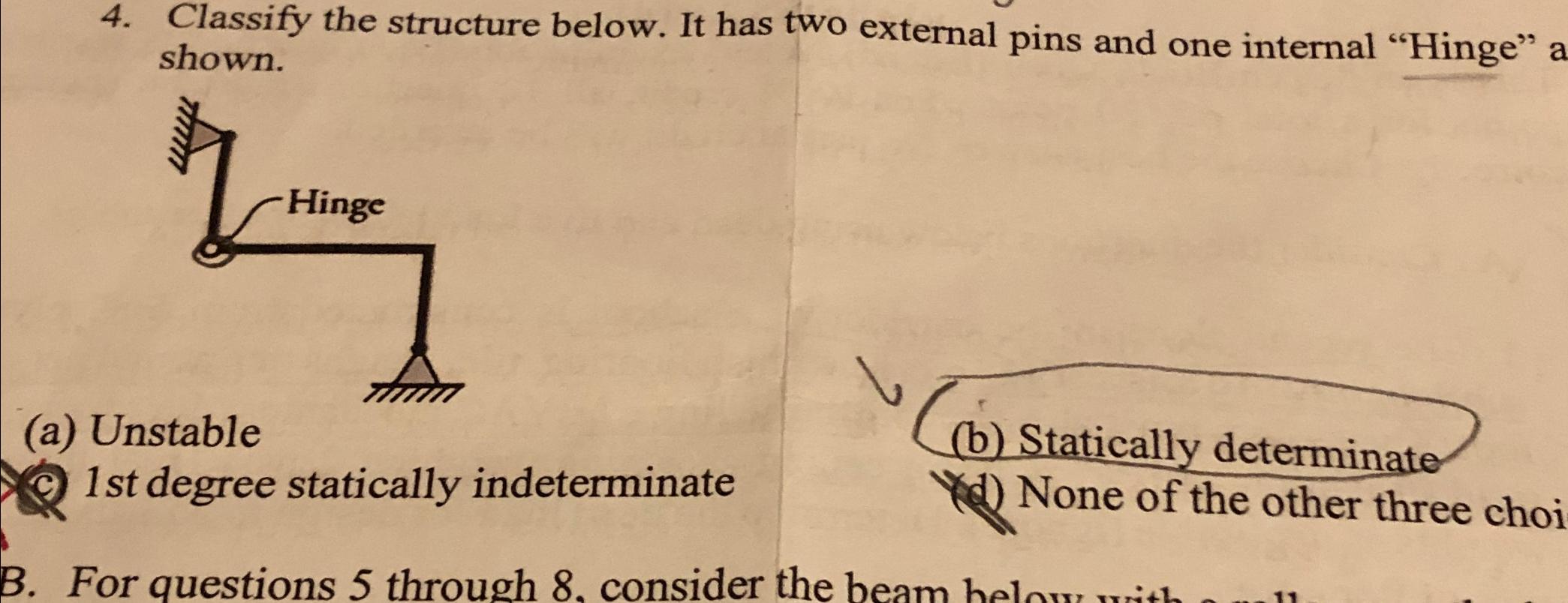 Classify the structure below. It has two external