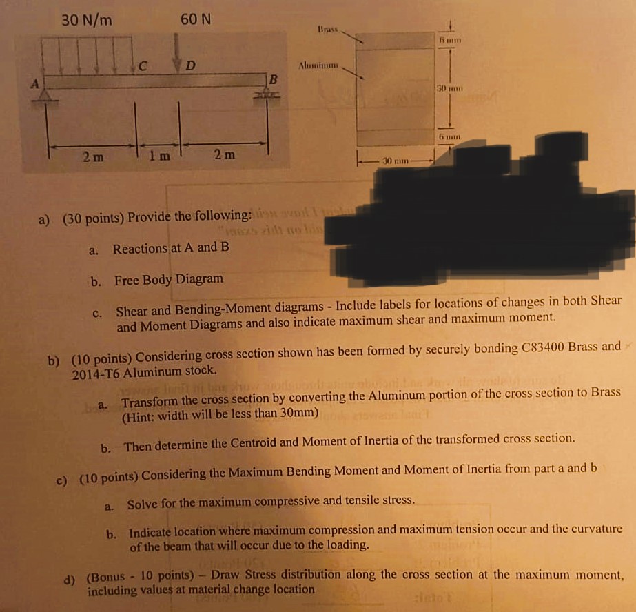 a ) ( 3 0 points ) Provide the following: a .