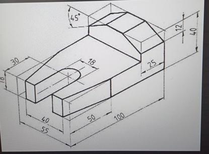 please drawing this 3 rd angle view thank you