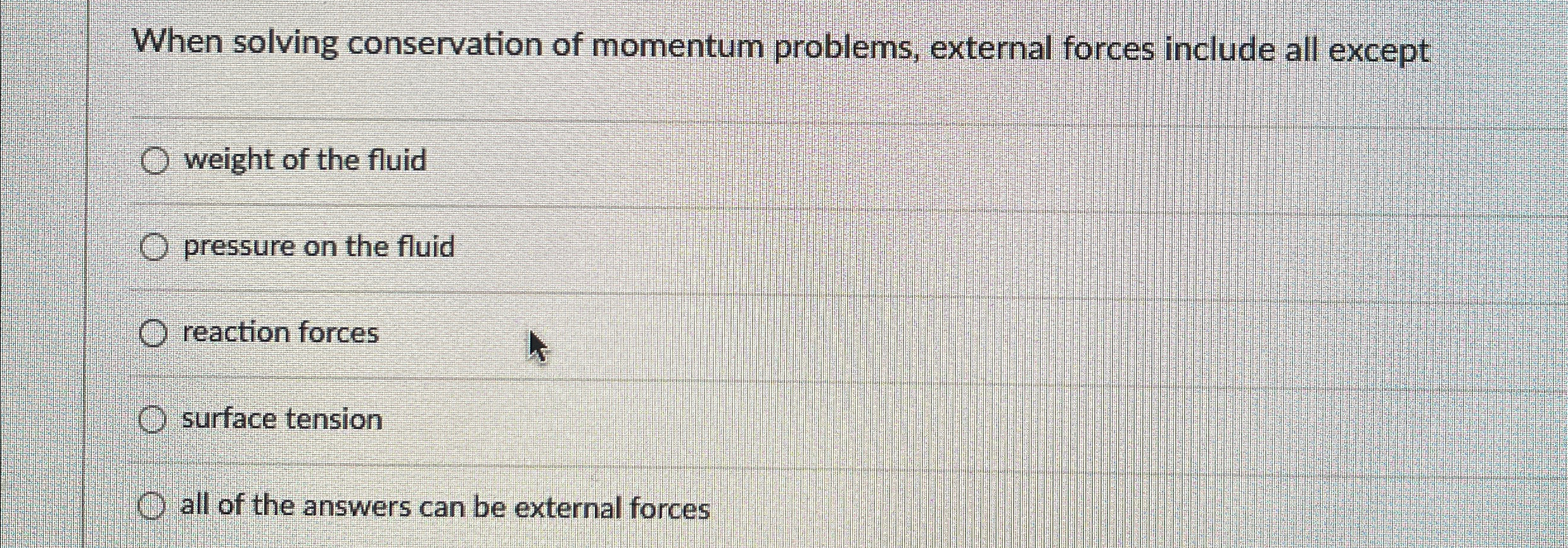 When solving conservation of momentum problems,