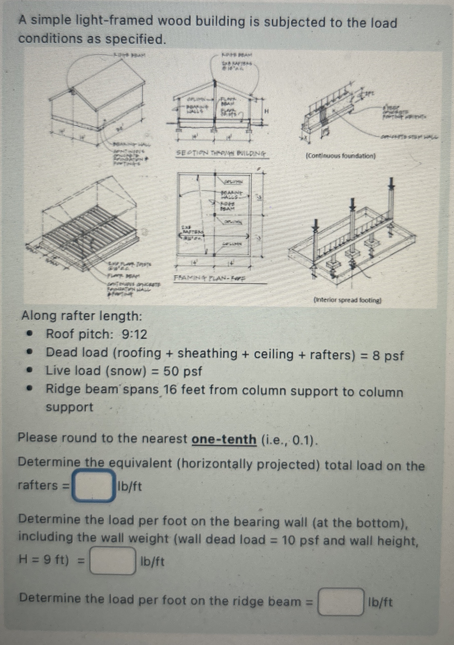 A simple light - framed wood building is