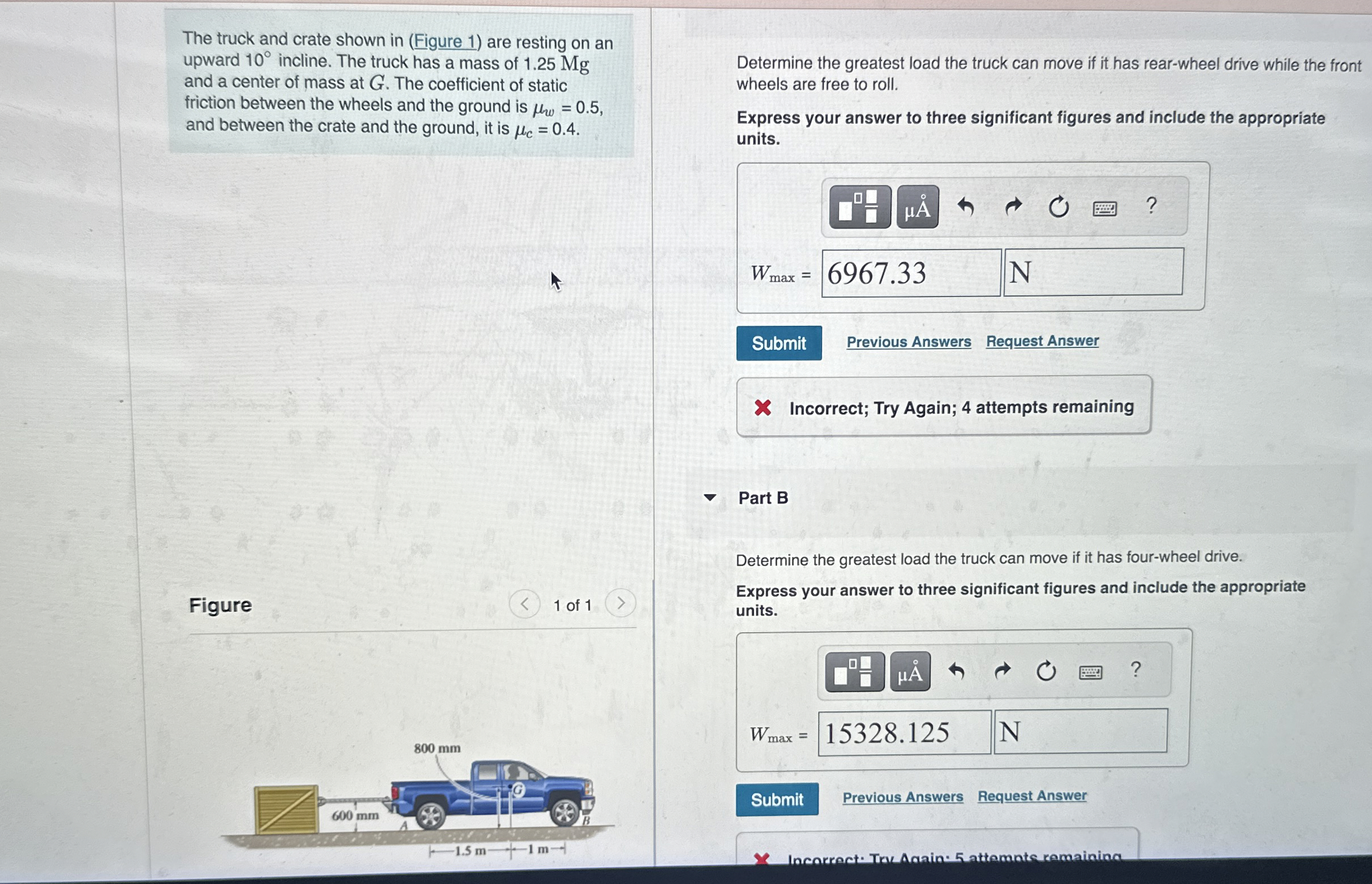 The truck and crate shown in ( Figure 1 ) are