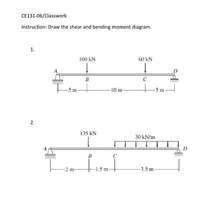 please answer all CE 1 3 1 - 0 6 / Classwork