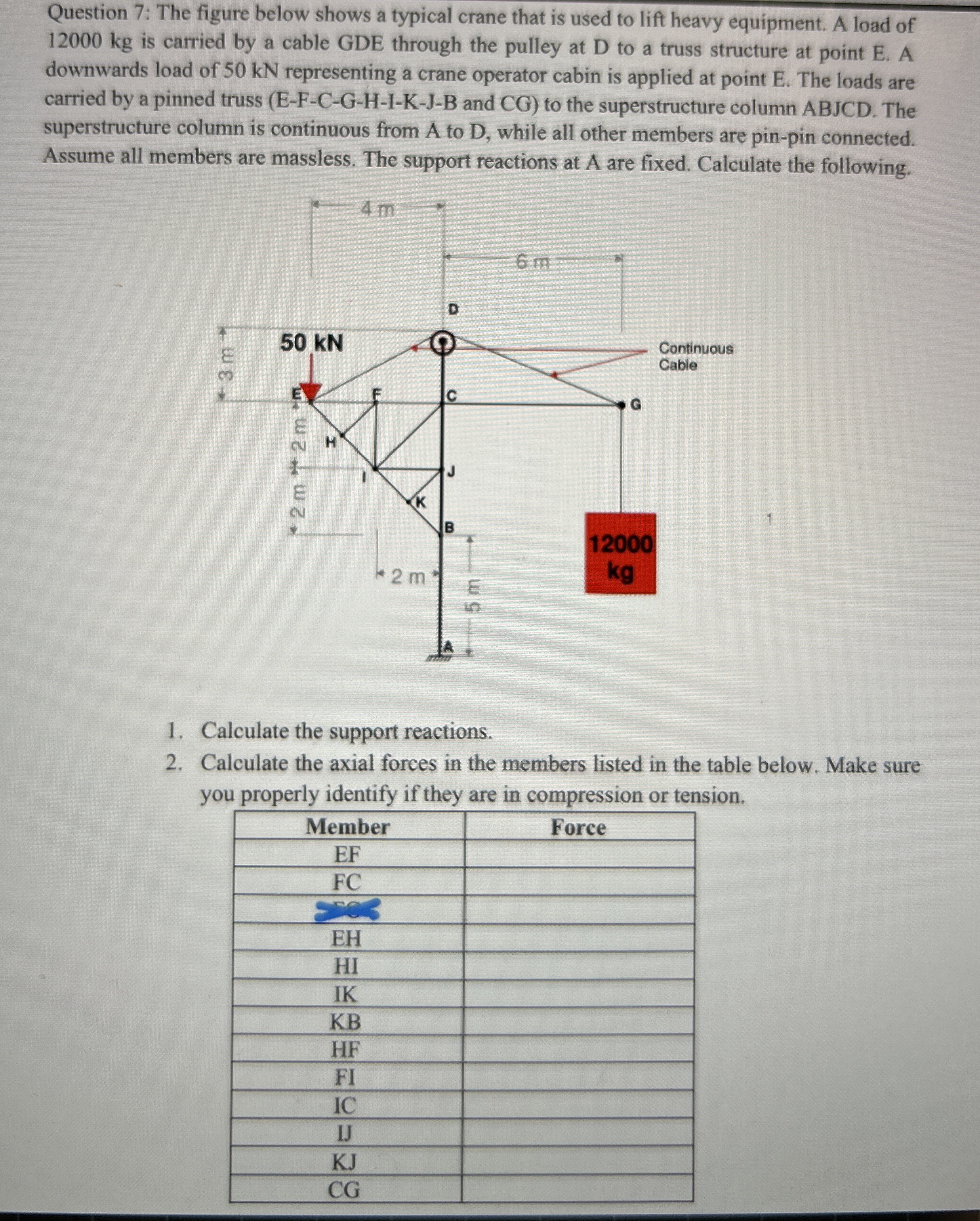 Question 7 : The figure below shows a typical