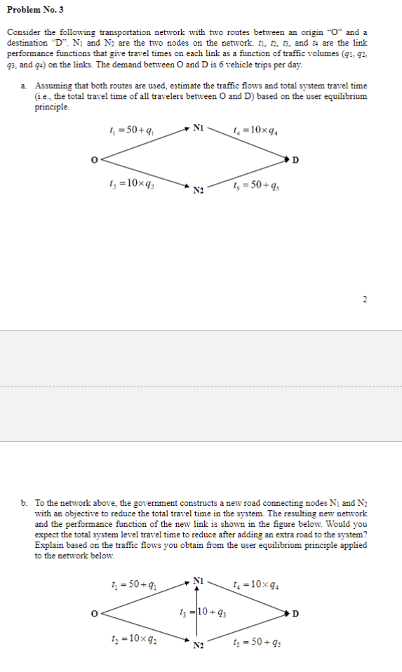 Problem No . 3 Consider the following