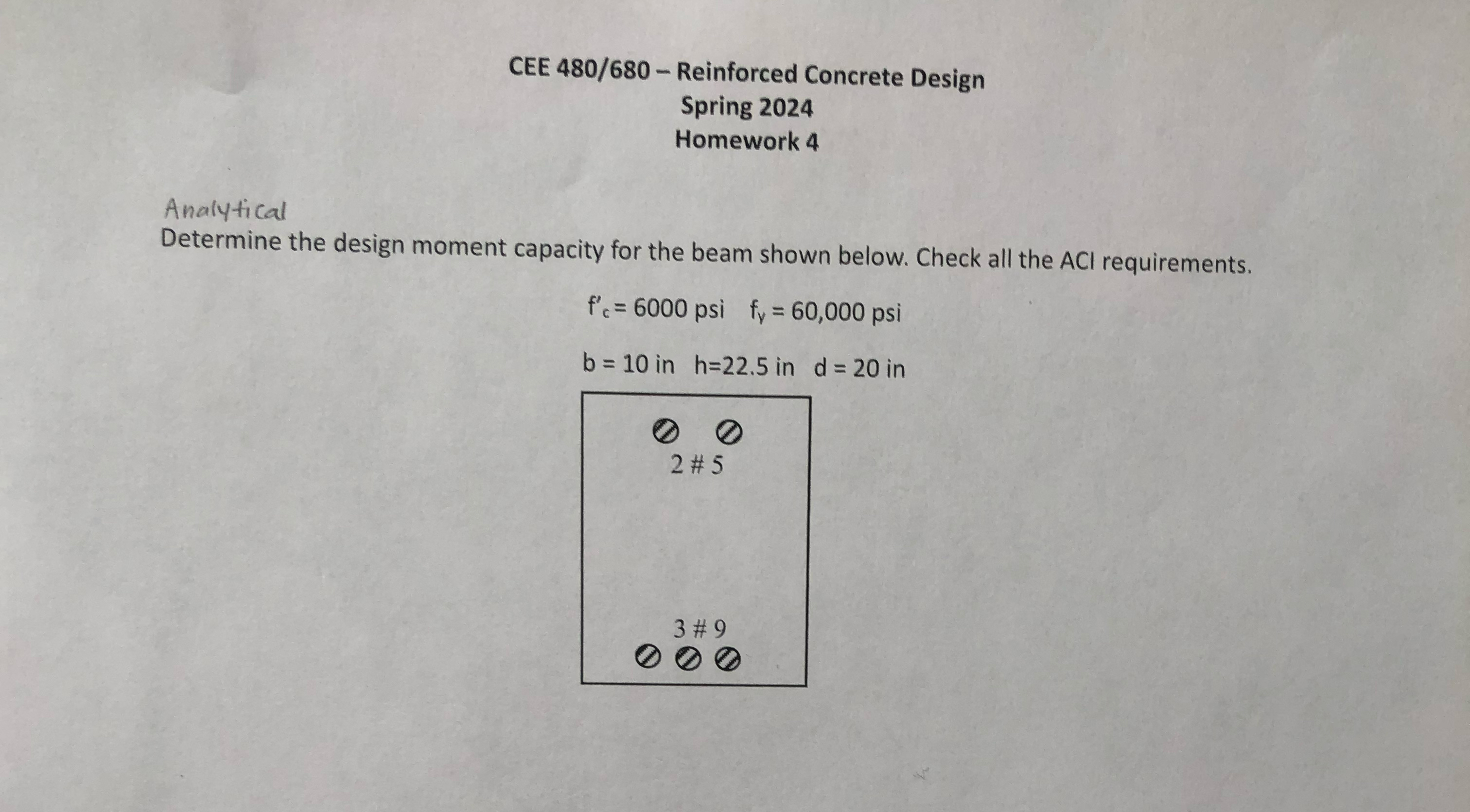 CEE 4 8 0 / 6 8 0 - Reinforced Concrete Design