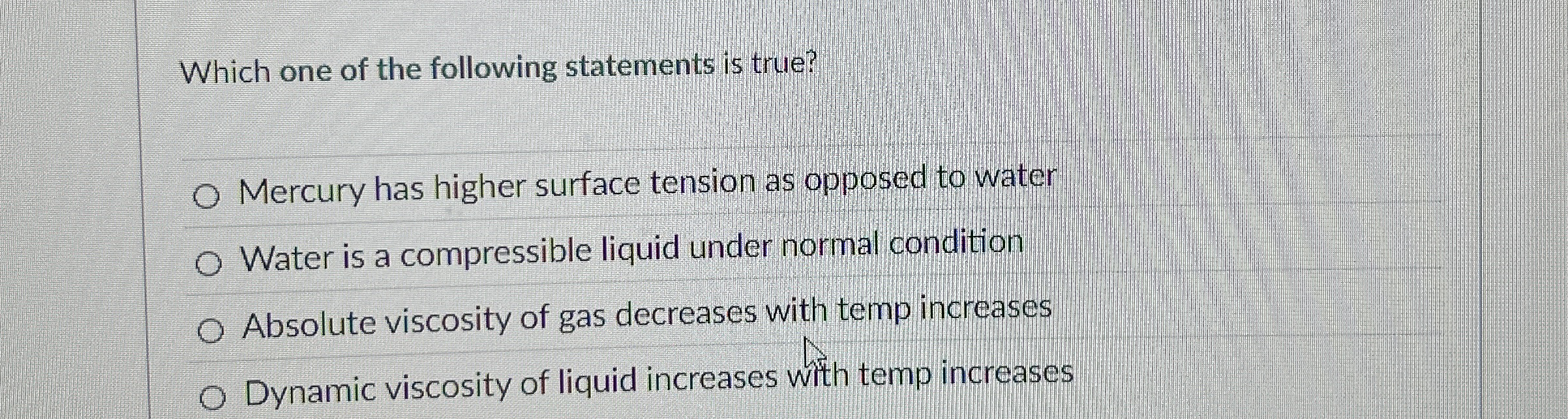 Which one of the following statements is true?