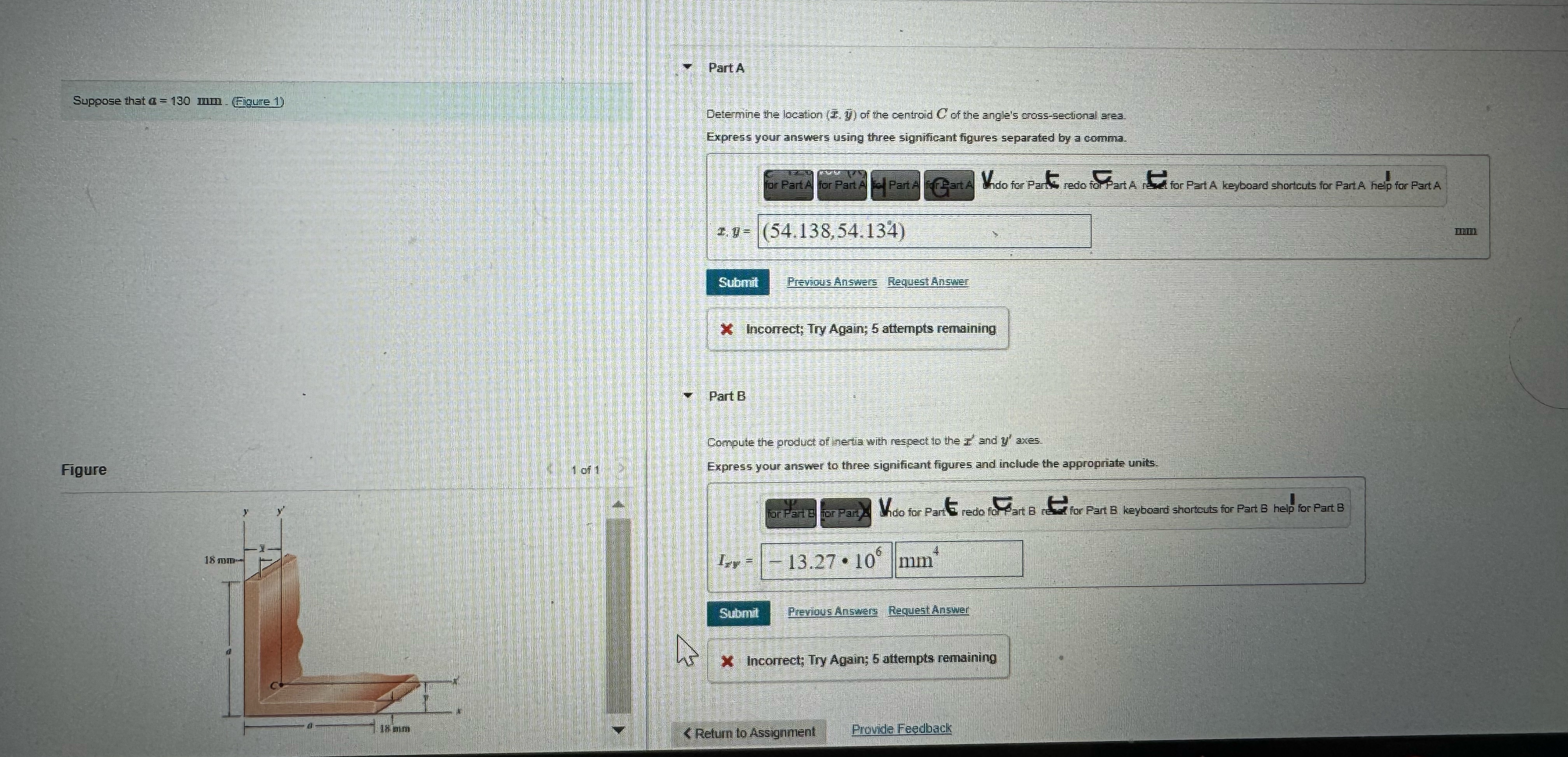 Suppose thet a = 1 3 0 Part A Determine the