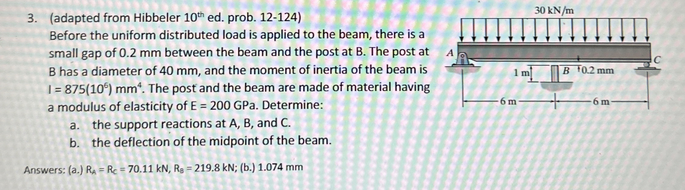 ( adapted from Hibbeler 1 0 t h ed . prob. 1 2 -