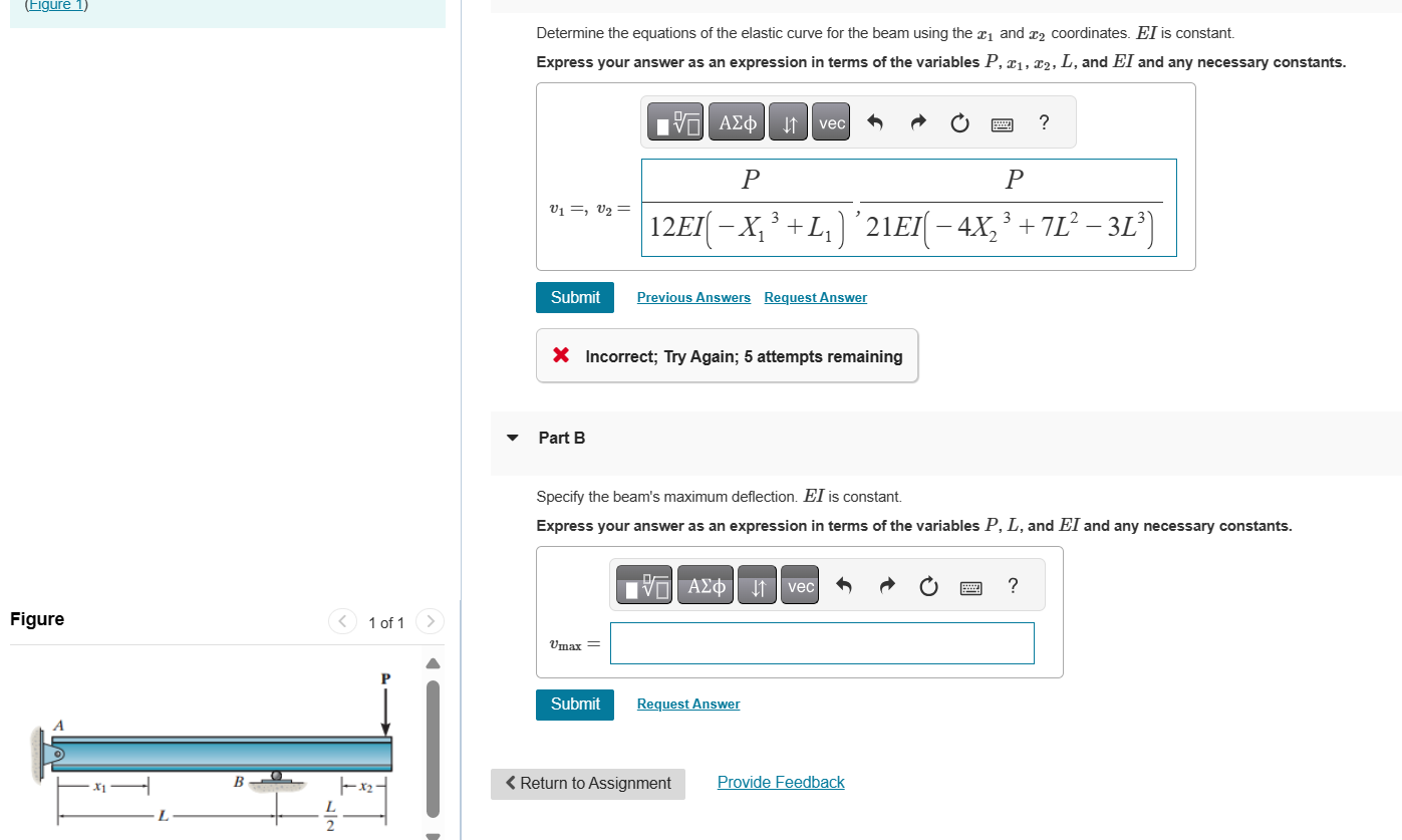 Determine the equations of the elastic curve for