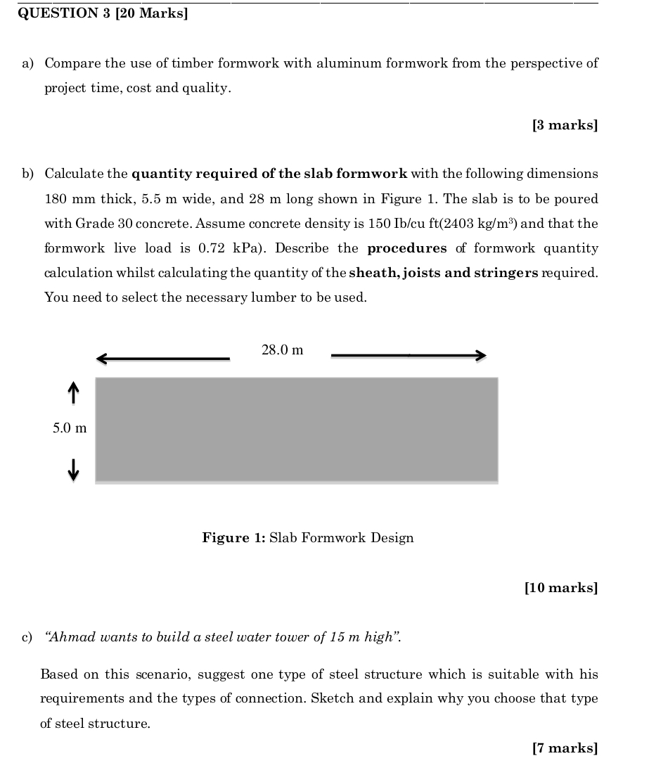 QUESTION 3 [ 2 0 Marks ] a ) Compare the use of
