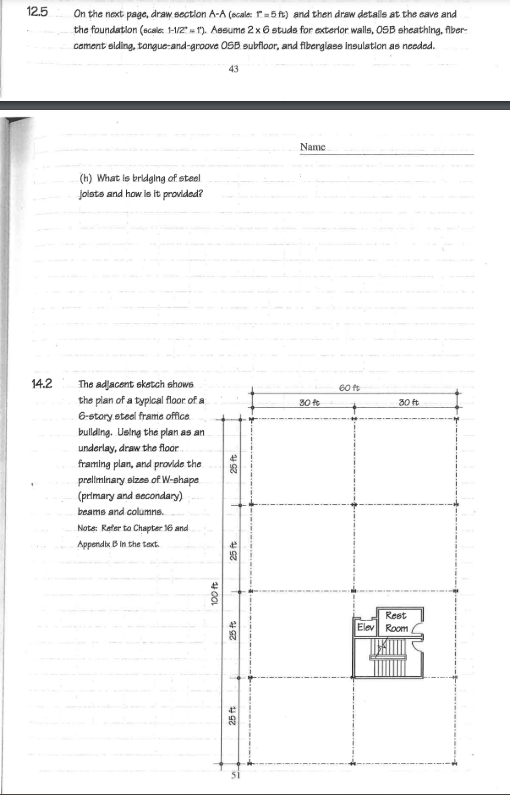 1 2 . 5 On the next page, draw section A - A (