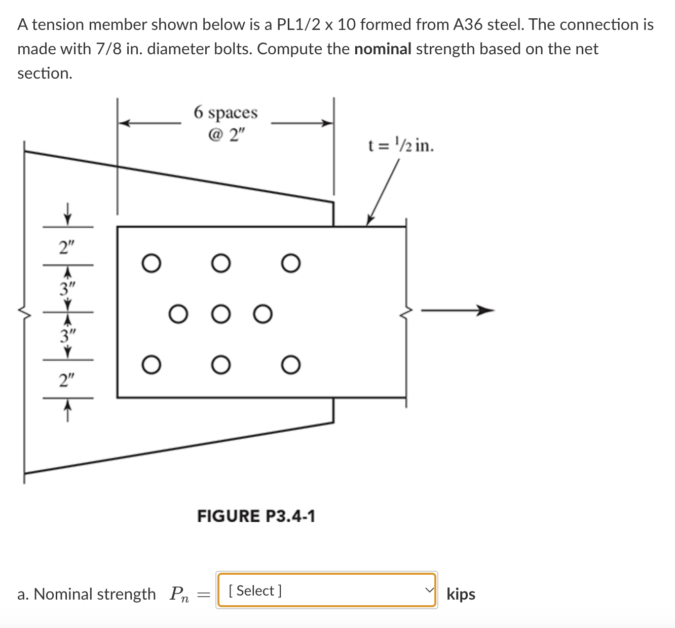 I need help with this problem for a Steel Deisign