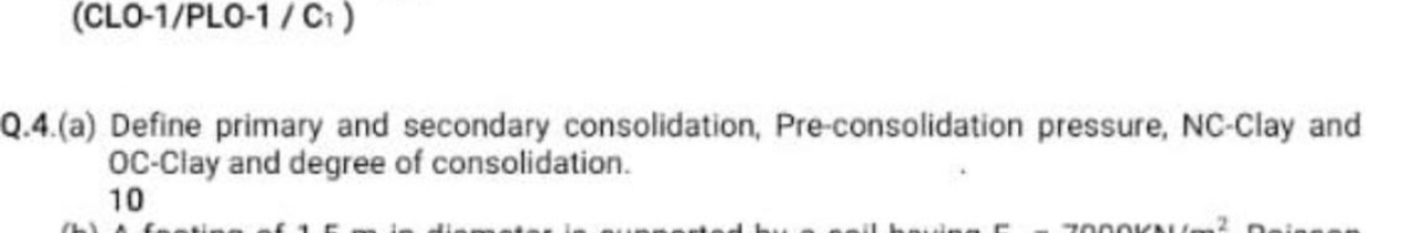 ( CLO - 1 / PLO - 1 / C Q . 4 . ( a ) Define