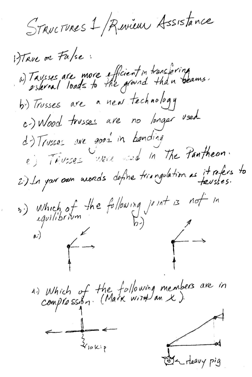 Structures 1 / Reviem Assistance HTrue on False:
