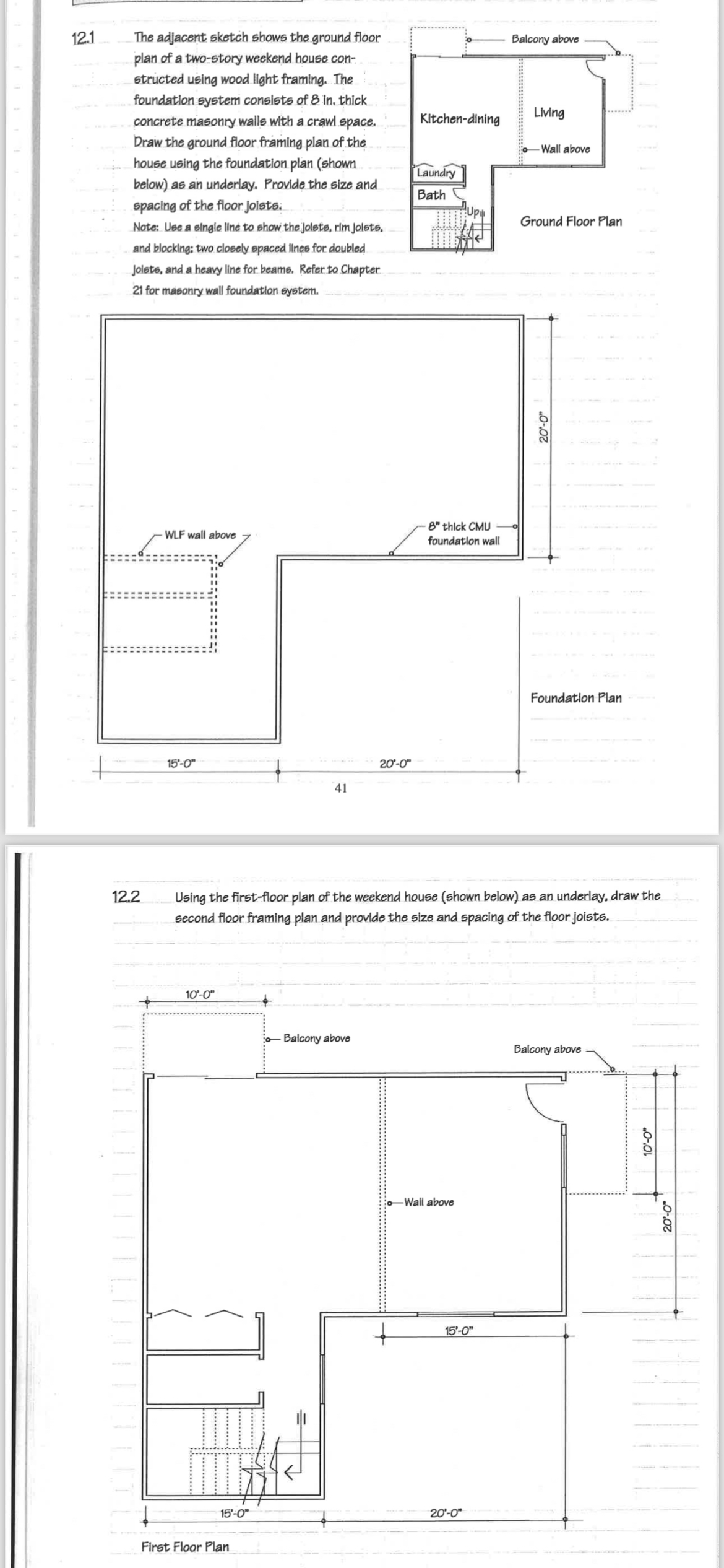 1 2 . 1 The adjacent sketch shows the ground