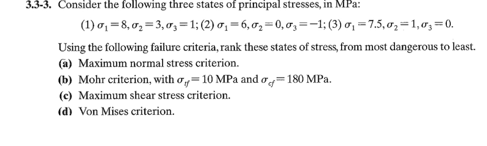 3 . 3 - 3 . Consider the following three states