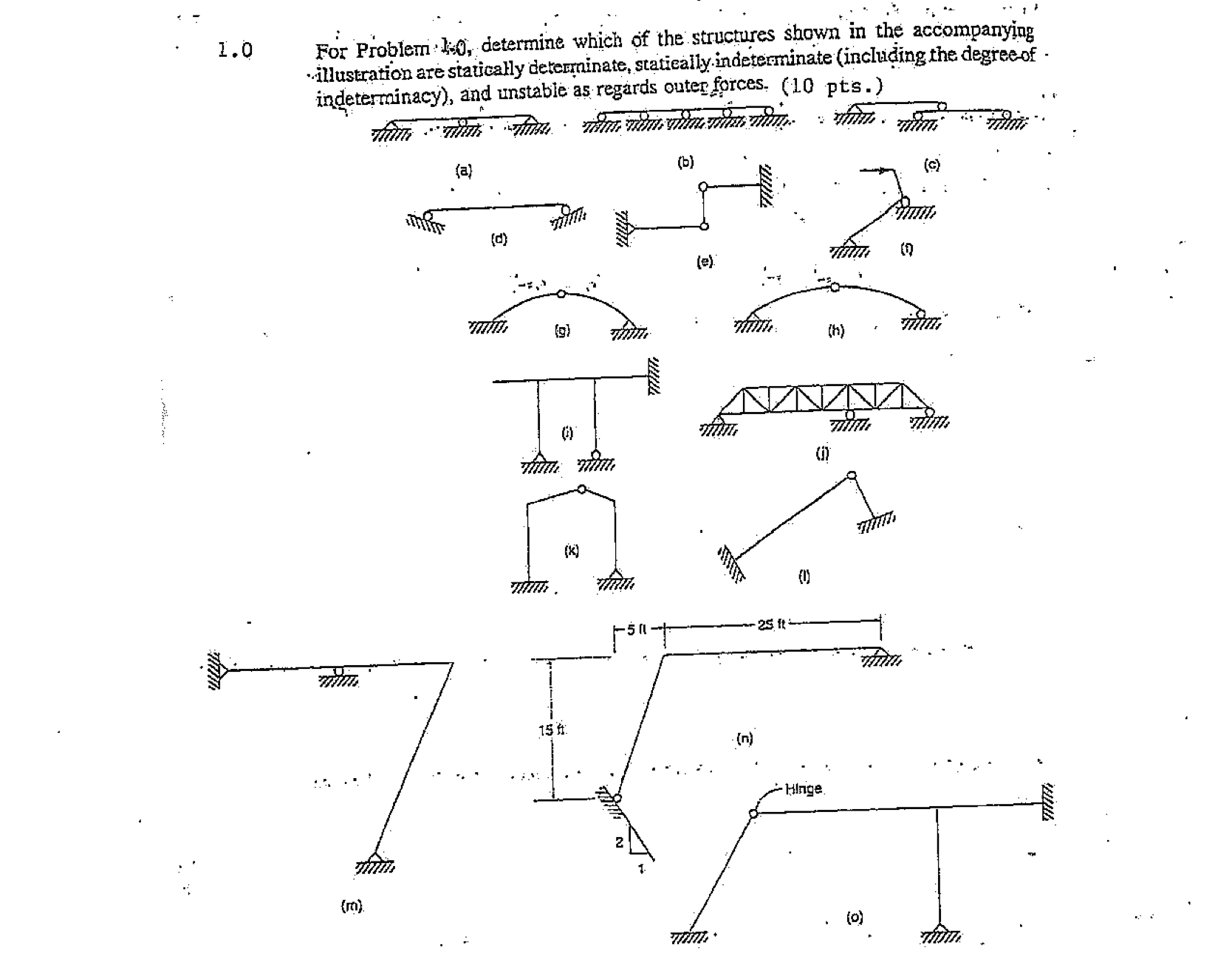 1 . 0 For Problem 1 6 0 , determine which of the
