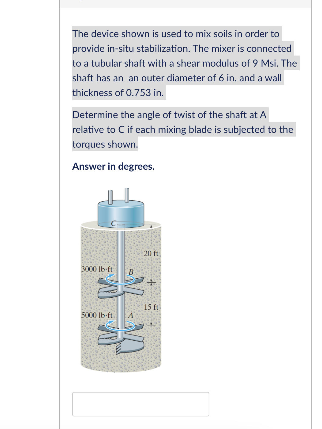 The device shown is used to mix soils in order to