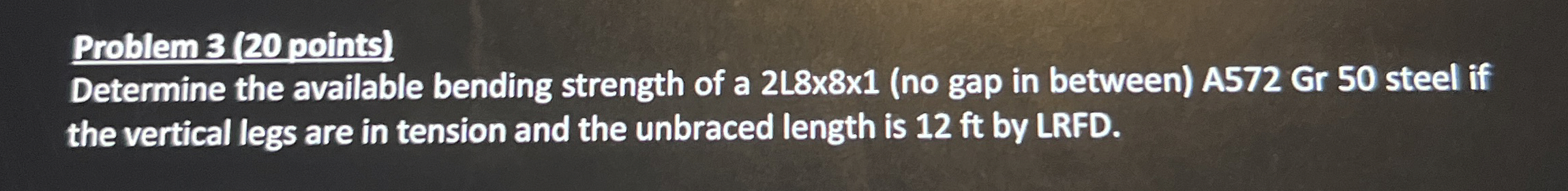 Problem 3 ( 2 0 points ) Determine the available