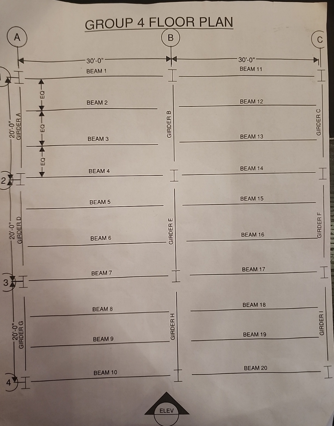 GIVEN: The steel building is four stories tall