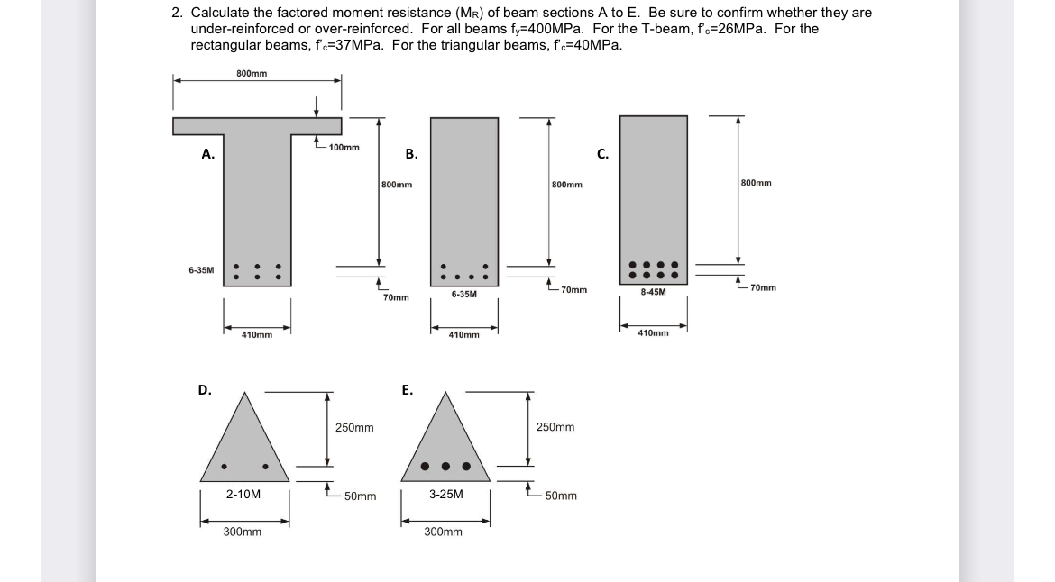Calculate the factored moment resistance ( M R )
