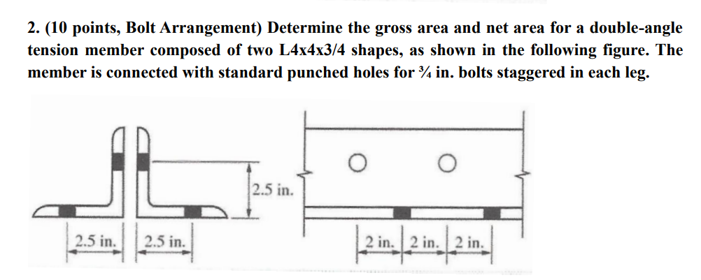 ( 1 0 points, Bolt Arrangement ) Determine the