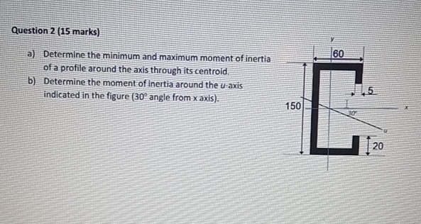 Question 2 ( 1 5 marks ) a ) Determine the