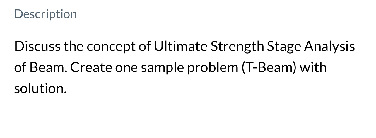 Description Discuss the concept of Ultimate