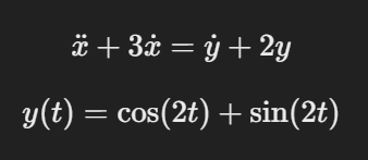 Using the complex substitute method, solve the