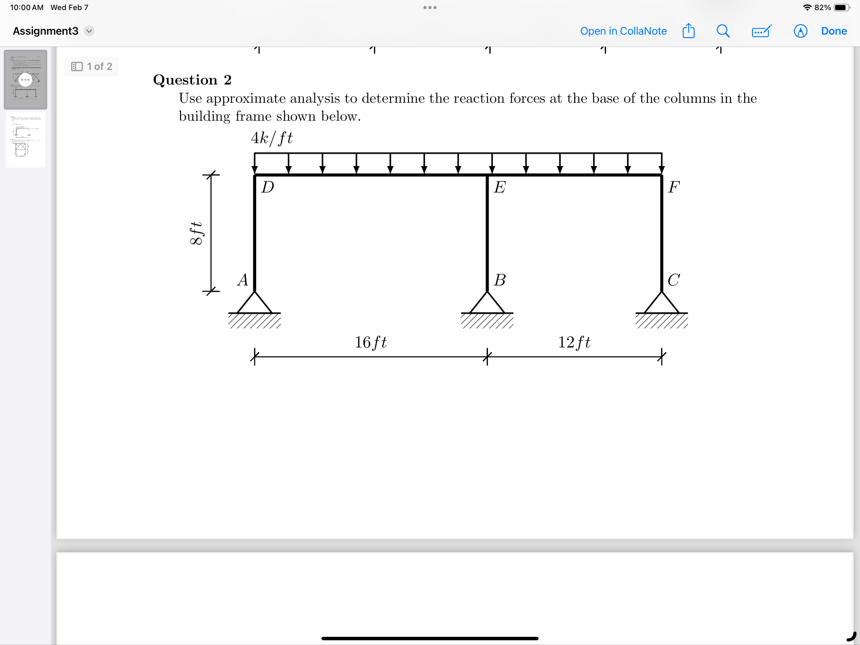 Question 2 Use approximate analysis to determine